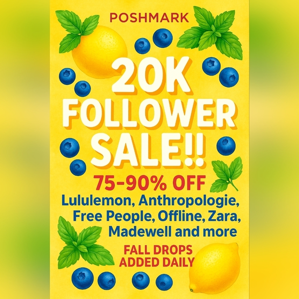 20K Follower Sale!!! Ask About Discounted Shipping. Bundle....Bundle....